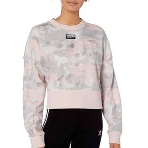 Adidas vocal cropped crewneck sweatshirt